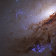 A section of the Messier 106 spiral galaxy.